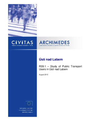R39.1 - Study of public transport users in Usti nad Labem