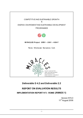 Implementation Report for Rome