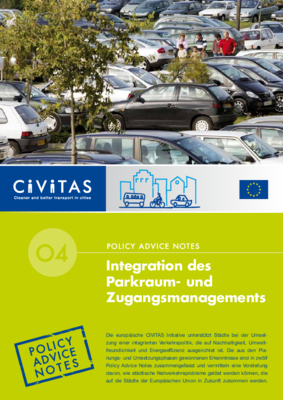 Policy Advice Note Access Management, Parking(de)