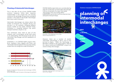 Leaflet about planning of intermodal interchanges
