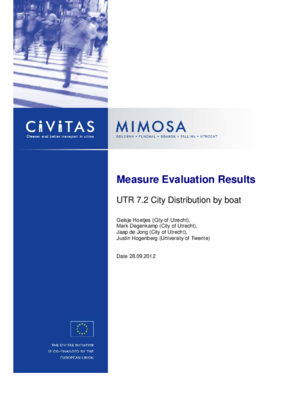 Measure Result - City Distribution by Boat in Utrecht