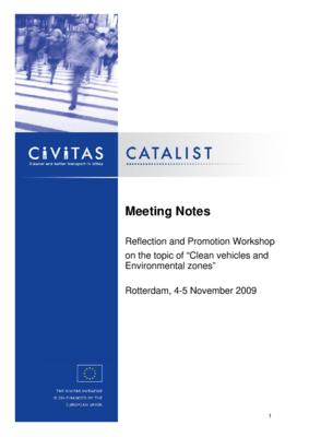 Catalist ws Rotterdam 2009 meeting notes