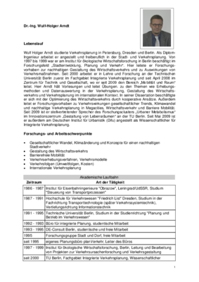 CV Dr.-Ing. Wulf-Holger ARNDT