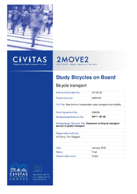 Bicycles on board 2MOVE2 Study