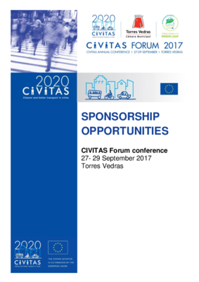 CIVITAS Forum Conference Call for sponsorship 