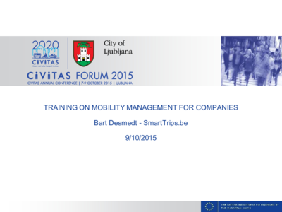 TRAINING ON MOBILITY MANAGEMENT FOR COMPANIES