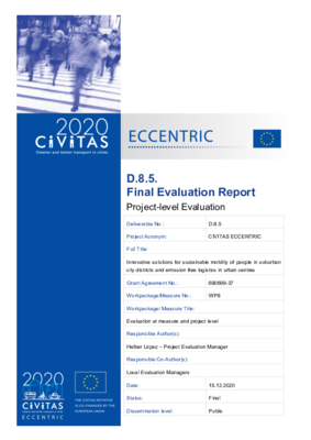 CIVITAS ECCENTRIC - final evaluation report