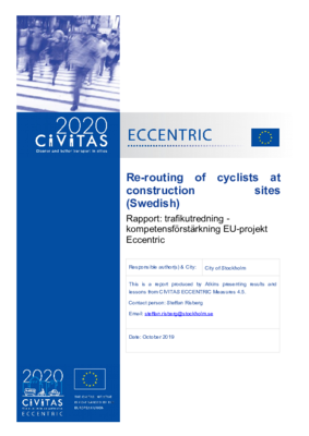 ECCENTRIC M4.5 - Re-routing of cyclists at construction sites (Swedish)