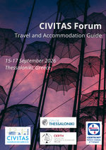 Cover of the CIVITAS Forum 2026 Travel and Accommodation Guide