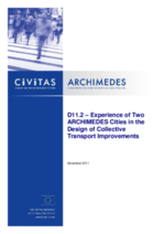 Experience of Two ARCHIMEDES Cities in the Design of Collective Transport Improvements