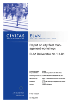 Report on city fleet management workshops