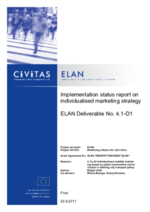 Implementation status report on individualised marketing strategy
