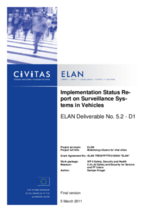 Implementation status report on surveillance systems in vehicles