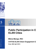 Public Participation in CIVITAS ELAN cities