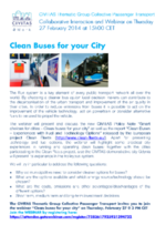 CLEAN BUSES FOR YOUR CITY- AGENDA