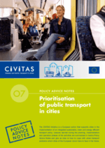 Policy Advice Note 7 - Prioritisation of public transport in cities