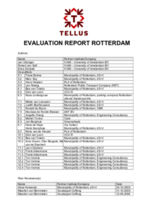 TELLUS Evaluation Report Rotterdam