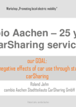 Cambio Aachen - Carsharing with e-cars_ Roland Jahn