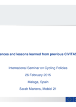 Experiences and lessons learned from previous CIVITAS cities_Sarah Martens