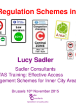 Training Access Management - 2 European overview Access Regulation Schemes - SADLER