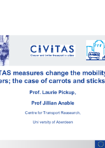 Have CIVITAS measures changed the mobility mind-sets of car drivers: the case of carrots and sticks in Perugia