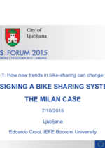 Designing a bike sharing system - The Milan case