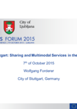 Stuttgart: Sharing and Multimodal Services in the City