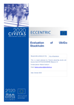 ECCENTRIC M3.5 - Evaluation of UbiGo Stockholm