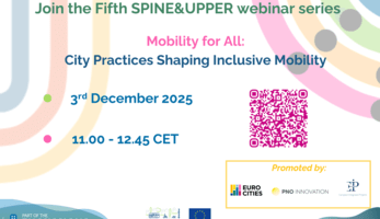 Join SPINE and UPPER' webinar on "Mobility for All: City Practices Shaping Inclusive Mobility".