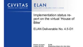 Implementation status report on the virtual House of Bike