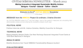 MIMOSA newsletter No. 6