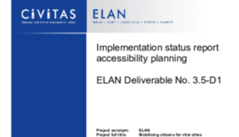 Implementation status report accessibility planning