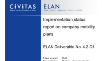 Implementation status report on company mobility plans