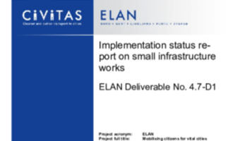 Implementation status report on small infrastructure works