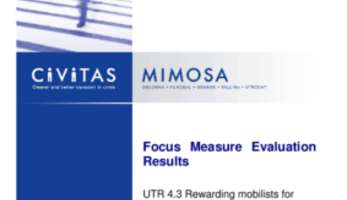 Focus Measure Evaluation Results - UTR 4.3 Rewarding mobilists for avoiding rush hour
