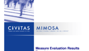 Measure Evaluation Results - FUN 8.1 - Mobility Services – SMS