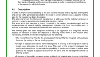 Measure Result - Integrated mobility initiatives for the San Martino Hospital in Genova
