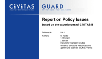 Report on Policy Issues based on the experiences of CIVITAS II