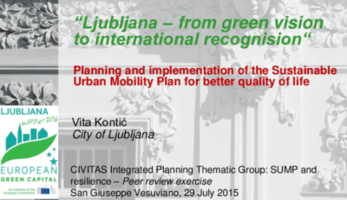 Ljubljana – from green vision to international recognision