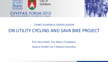 CIVINET Slovenia & Croatia on biking along Sava River – from Alps to Danube