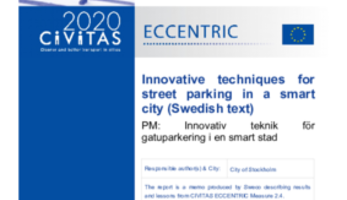 w Innovative techniques for street parking in a smart city (Swedish)
