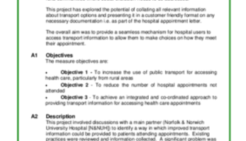 Full Evaluation Report - Linking individual passenger transport information with healthcare appointments