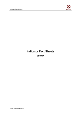 TELLUS Indicator Fact Sheets Gdynia