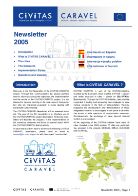 CIVITAS CARAVEL Newsletter No. 1