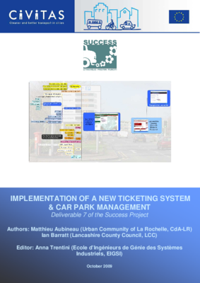 CIVITAS SUCCESS - Implementation of a new ticketing system & car park management