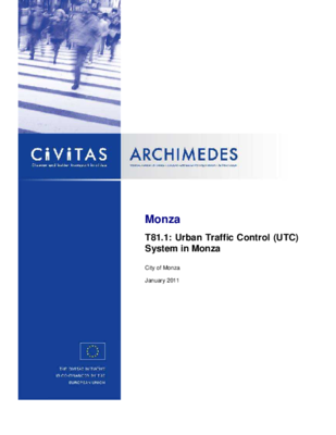 Urban Traffic Control (UTC) System in Monza Urban Traffic Control (UTC) System in Monza