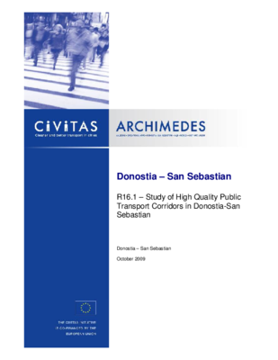Study of High Quality Public Transport Corridors in Donostia-San Sebastian