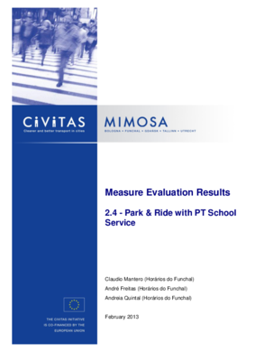 P&R and School Service Evaluation Report