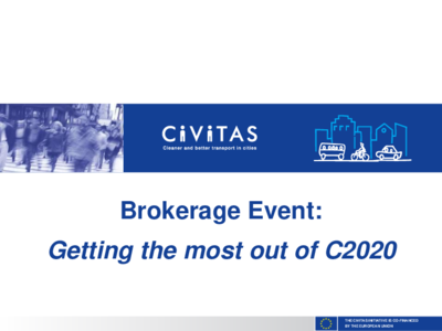 Brokerage Event: Getting the most out of C2020