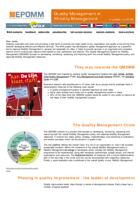 Quality Management in Mobility Management 